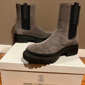 Brunello Cucinelli combat Chelsea boots, almost new mzsfg2008 38.5